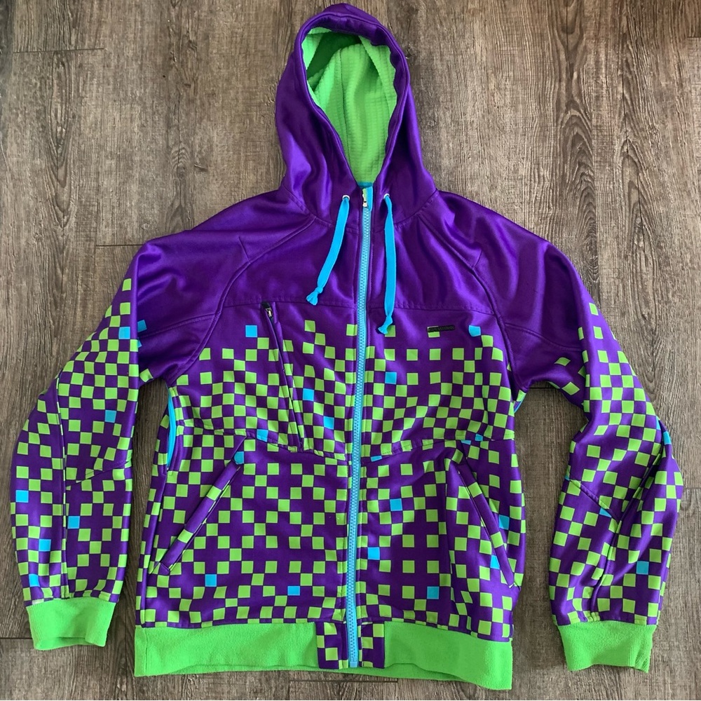 Aperture Snowboard Zip-Up Hoodie Jacket Mens Size Large - Picture 2 of 12